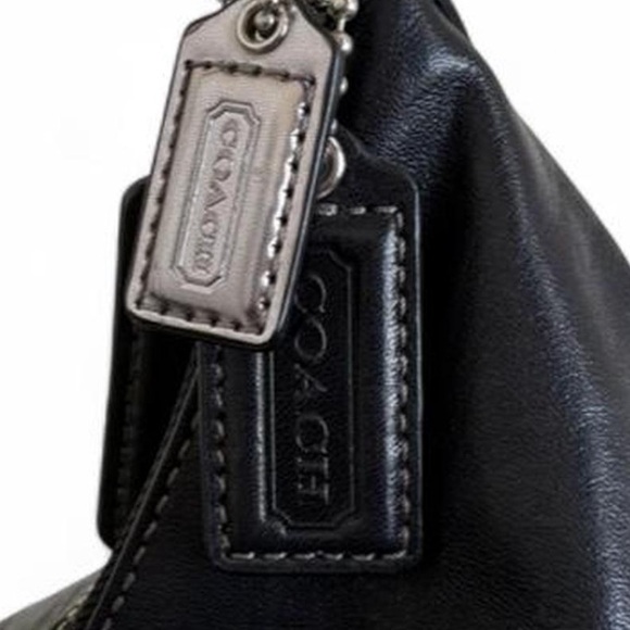 COACH Madison Hailey Black Leather Hobo Bag - Picture 7 of 11